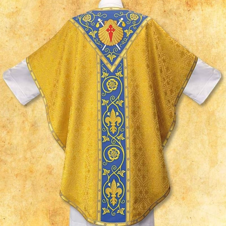 Chasubles Articles Religieux | Chasuble Coquilles De Saint-Jacques