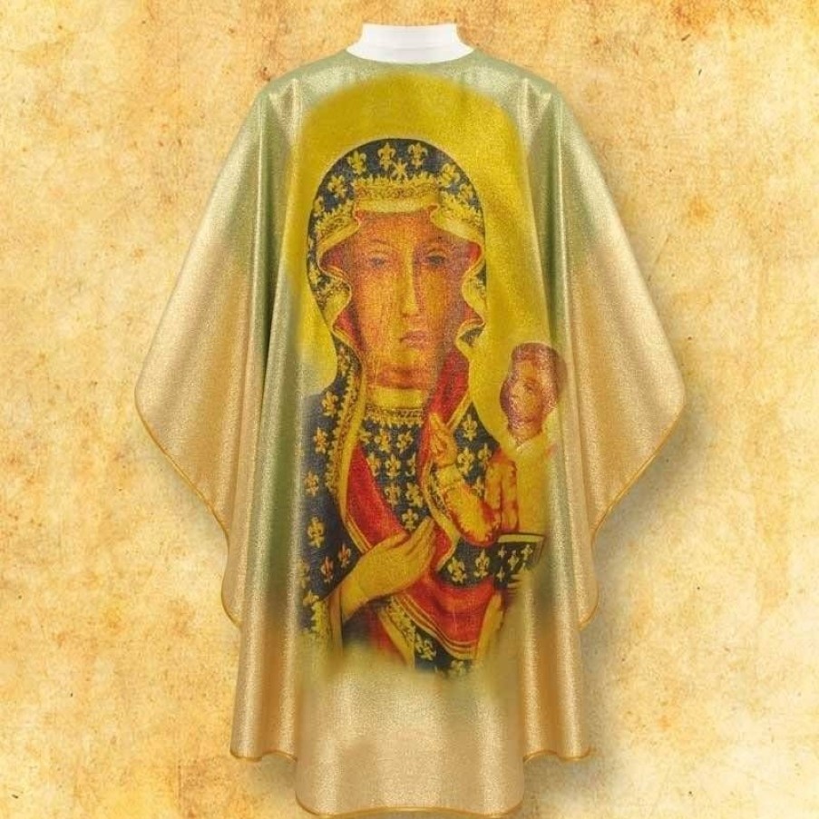 Chasubles Articles Religieux | Chasuble Avec Photo Nd Czestochowa