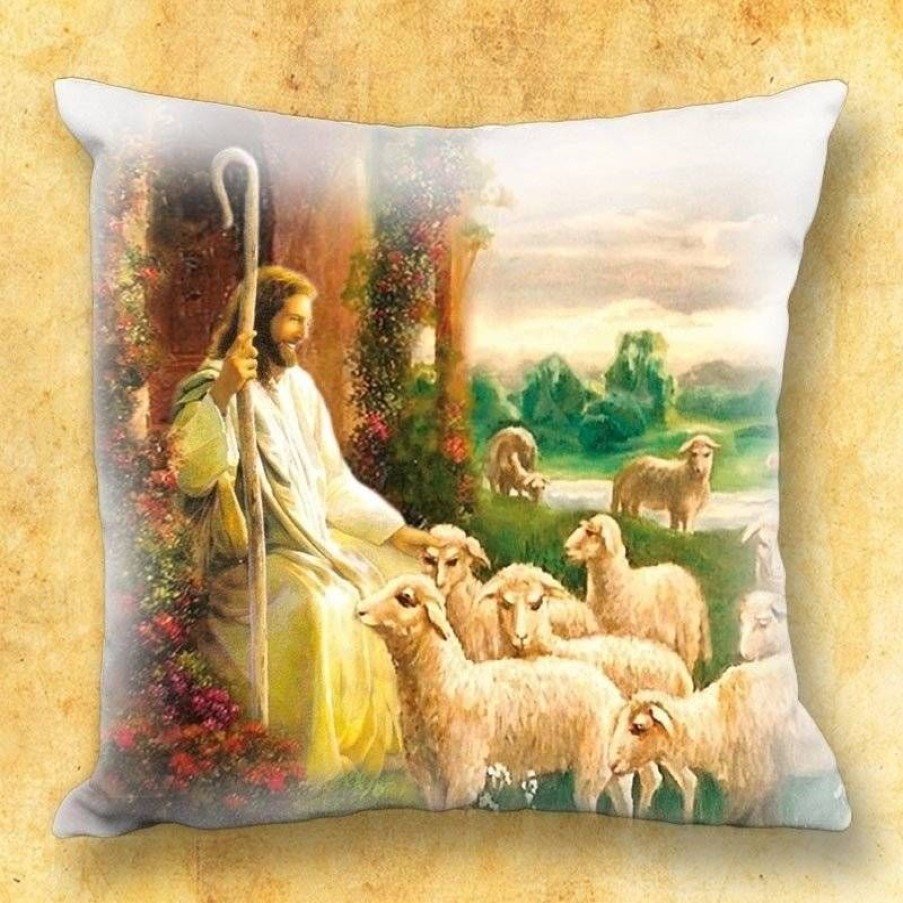 Idee Cadeau Articles Religieux | Coussin Avec Motif Religieux - Jesus Christ