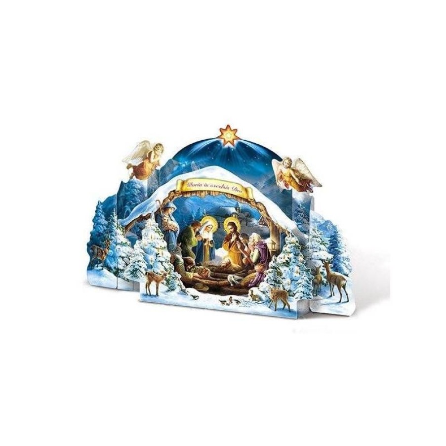 Papeterie Articles Religieux | Pack De 2 Cartes De Voeux 3D - Noel