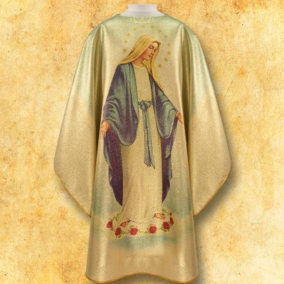 Chasubles Articles Religieux | Chasuble Avec Photo La Vierge Marie