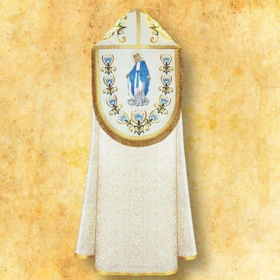 Chapes Articles Religieux | Chape Romaine Notre Dame De Rosaire