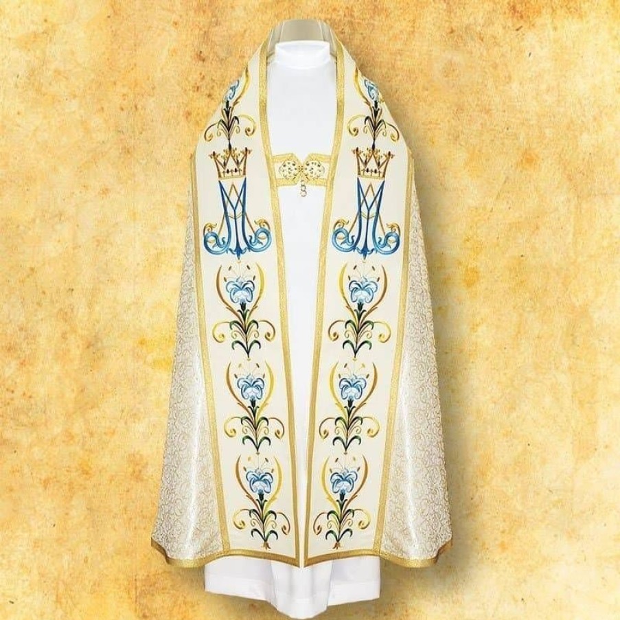 Chapes Articles Religieux | Chape Romaine Notre Dame De Rosaire