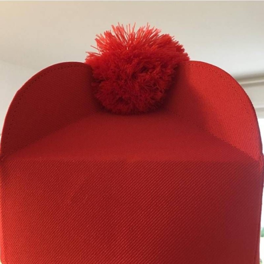 Vetements Du Clerge Articles Religieux | Barrette - Rouge Avec Pompon