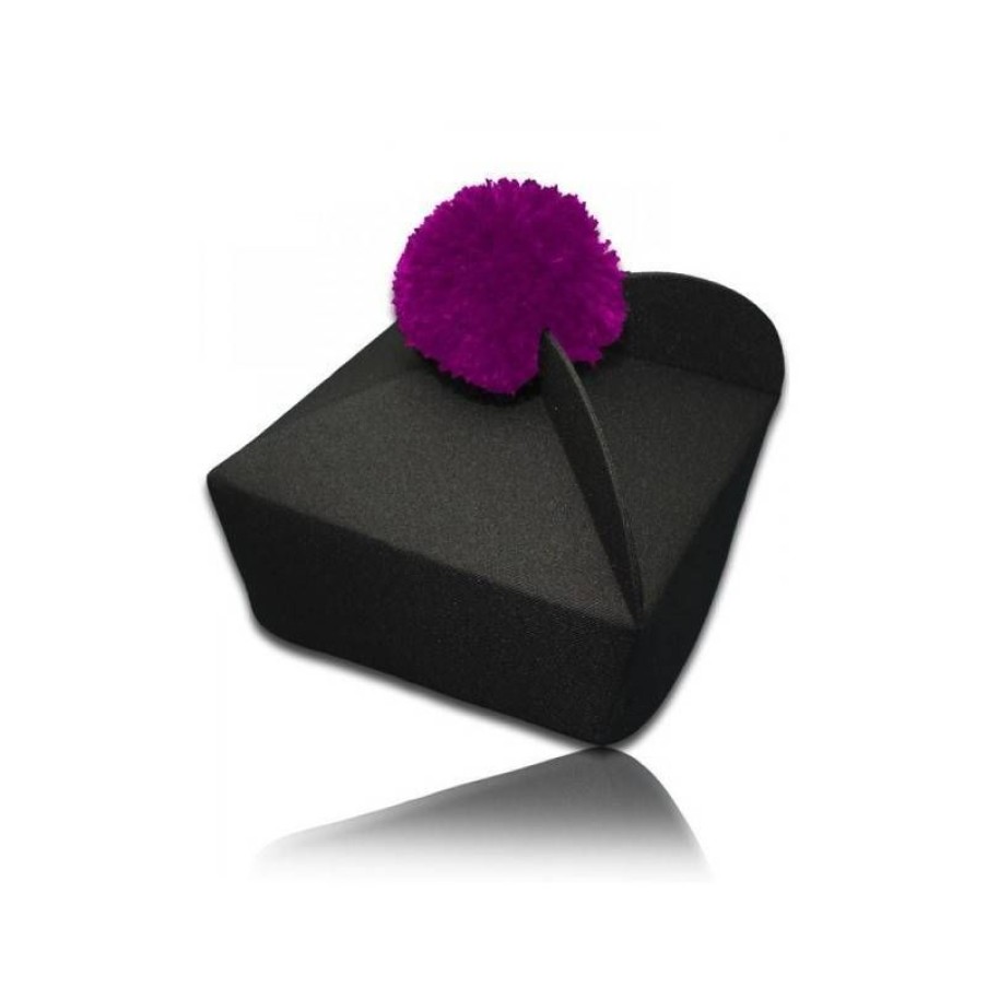 Vetements Du Clerge Articles Religieux | Barrette Noir Avec Pompon Colore 3 Cornes