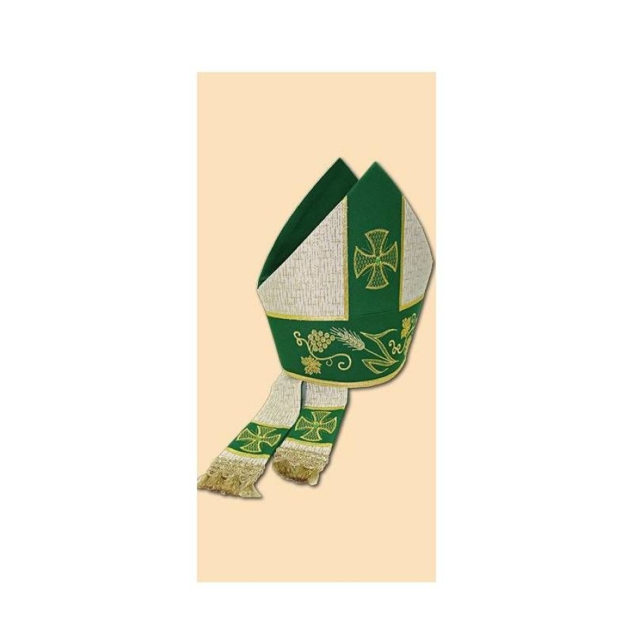 Mitres Articles Religieux | Mitre Jerusalem Vert