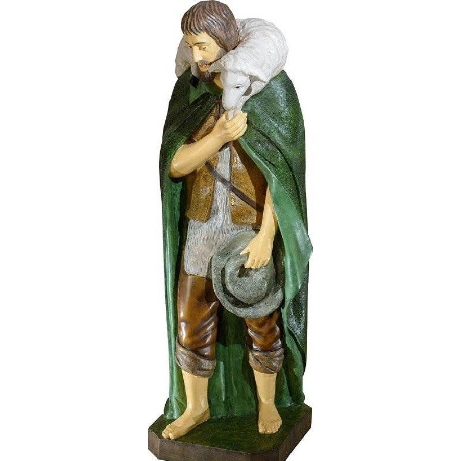 Statues Articles Religieux | Berger Avec Agneau Sur Son Epaule - 160 Cm