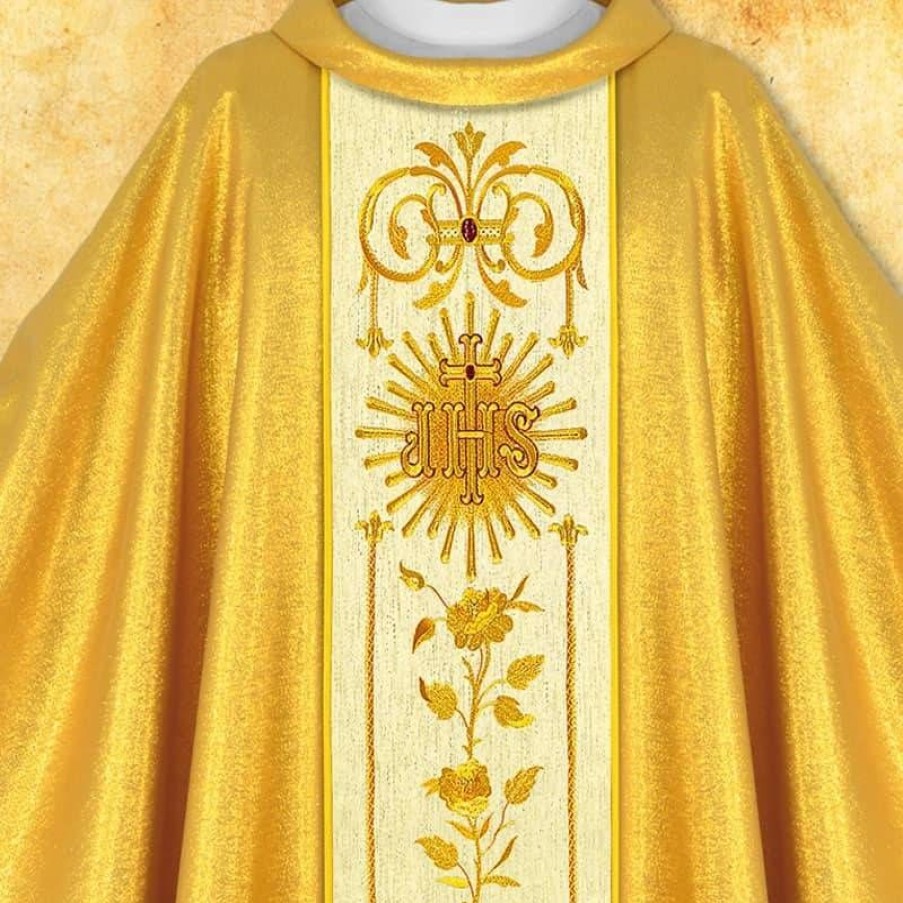 Chasubles Articles Religieux | Chasuble Avec Ceinture Brodee