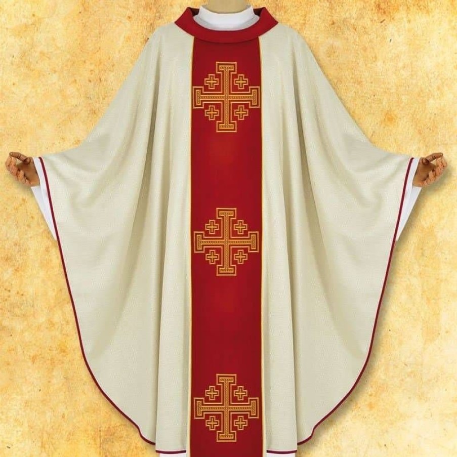 Chasubles Articles Religieux | Chasuble Avec Ceinture Brodee