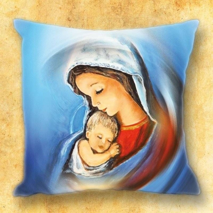 Idee Cadeau Articles Religieux | Coussin Avec Motif Religieux - La Vierge Marie