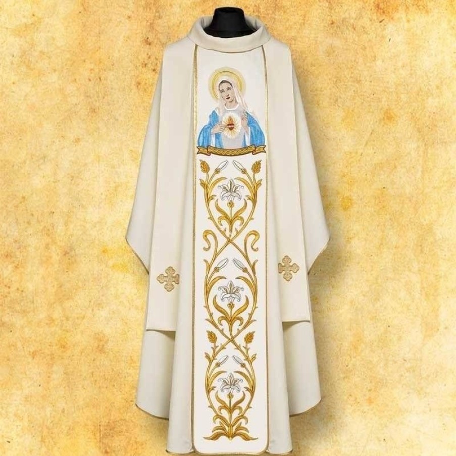 Chasubles Articles Religieux | Chasuble Mariale Nd