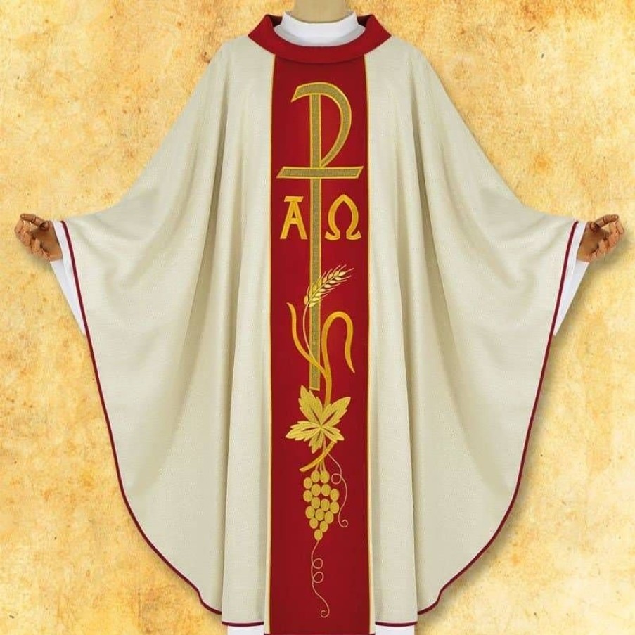 Chasubles Articles Religieux | Chasuble Avec Ceinture Brodee