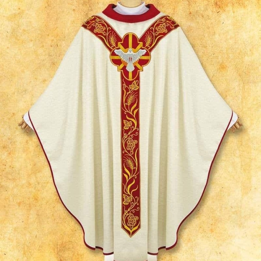 Chasubles Articles Religieux | Chasuble Avec Ceinture Brodee