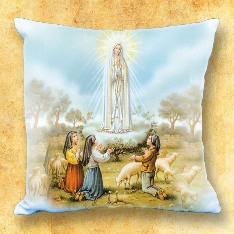 Idee Cadeau Articles Religieux | Coussin Avec Motif Religieux - Nd Fatima