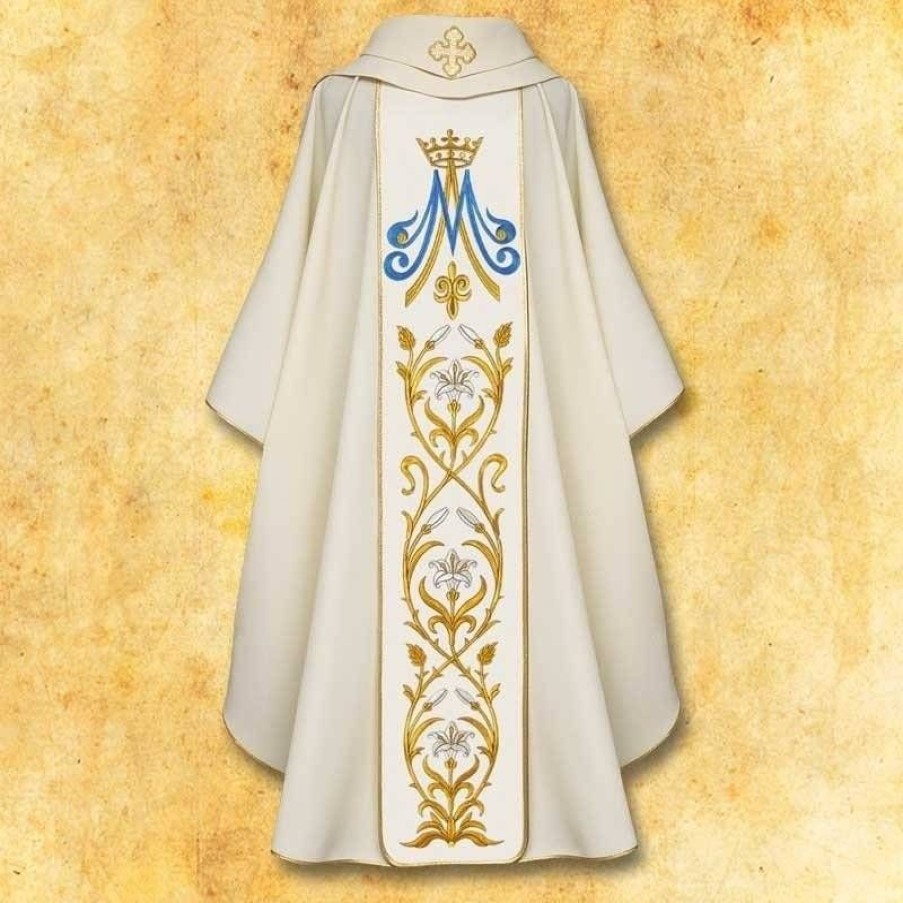 Chasubles Articles Religieux | Chasuble Mariale Vierge Marie