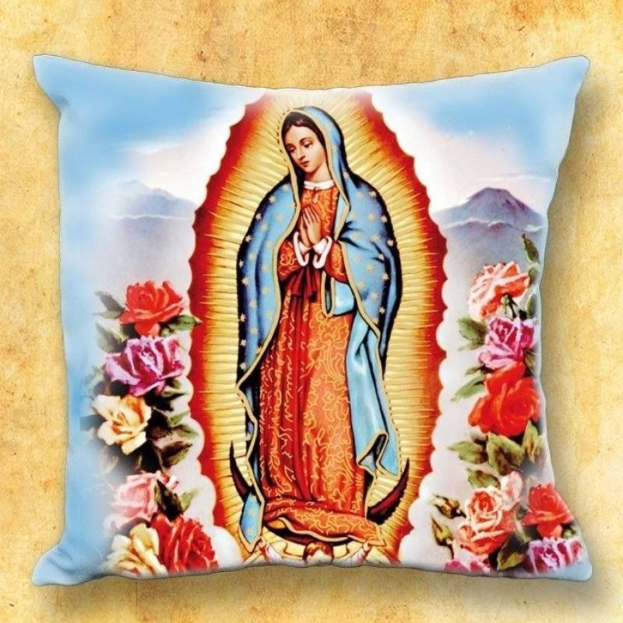 Idee Cadeau Articles Religieux | Coussin Avec Motif Religieux - Nd Guadalupe